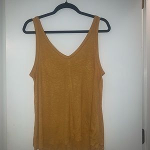 Never worn, mustard tank top
